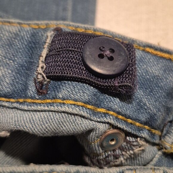 Cat & Jack girls size 6 super skinny stretch adjustable waist, light wash, NWT - Picture 6 of 7